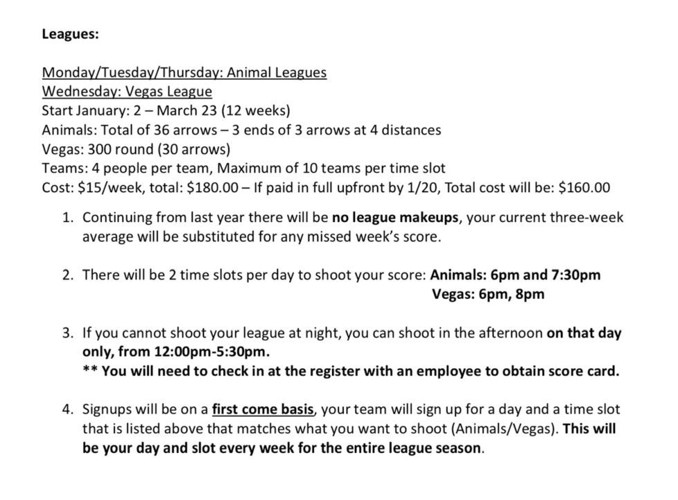 Events Neil's Archery and Crossbow